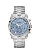 Guess Multi-function Stainless Steel watch with Stainless Steel band in Mens Blue For Him with a 43MM case diameter and model number GW0056G2